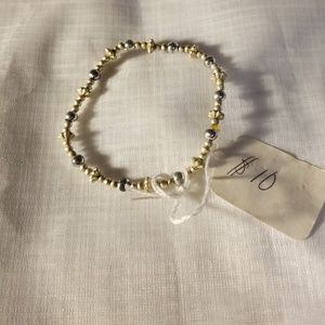 Silver and gold in color fashion jewelry